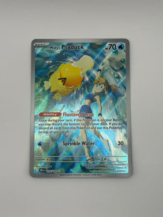 Misty's Psyduck 193/182 - Destined Rivals - Illustration Rare Card
