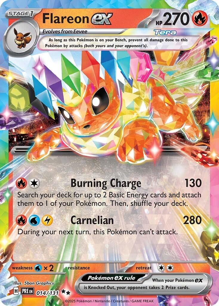 Flareon EX 014/131 - Prismatic Evolutions - Double Rare
