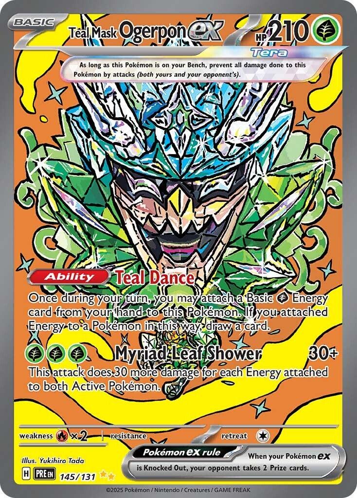 Teal Mask Ogerpon EX 145/131 - Prismatic Evolutions - Special Illustration Rare
