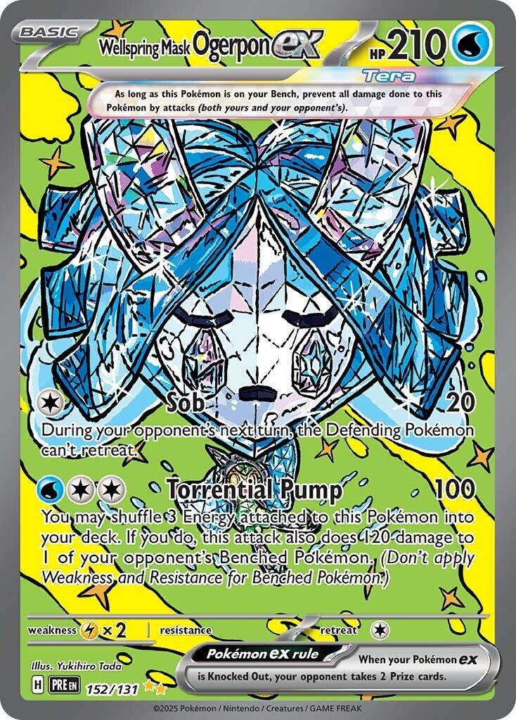 Wellspring Mask Ogerpon EX 152/131 - Prismatic Evolutions - Special Illustration Rare