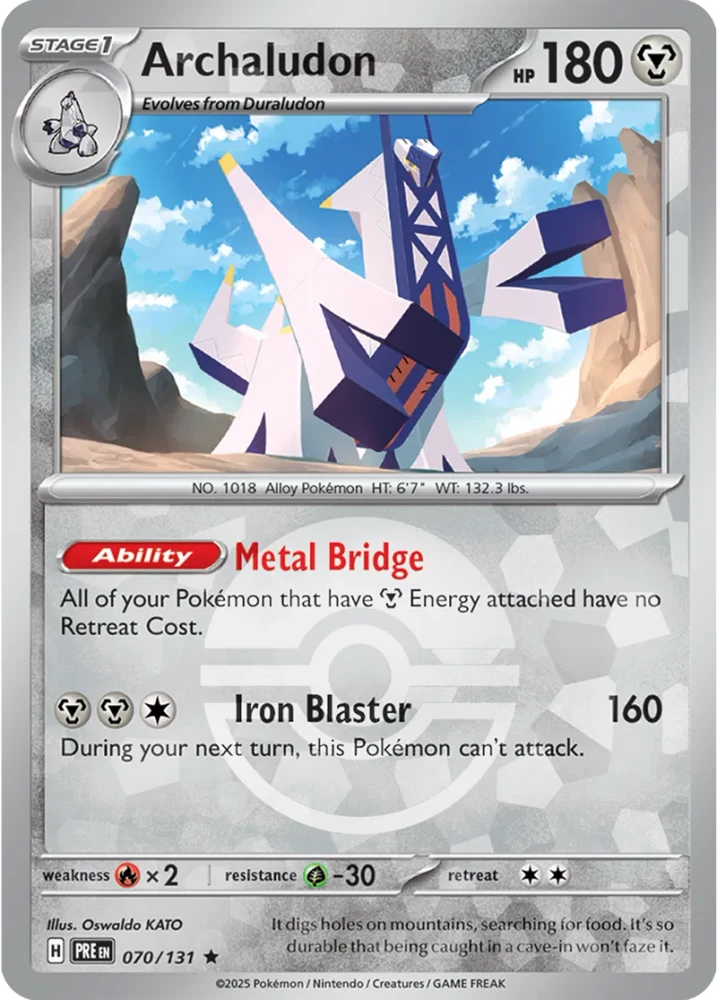 Archaludon 070/131 - Prismatic Evolutions - Pokeball Reverse Holo
