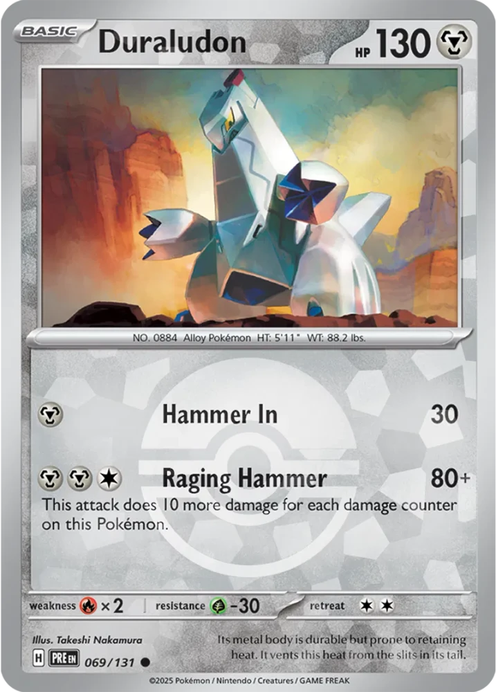 Duraludon 069/131 - Prismatic Evolutions - Pokeball Reverse Holo