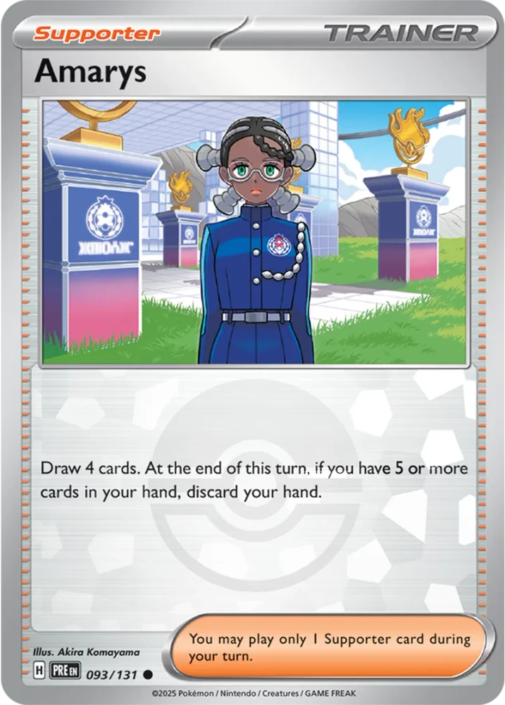 Amarys 093/131 - Prismatic Evolutions - Pokeball Reverse Holo