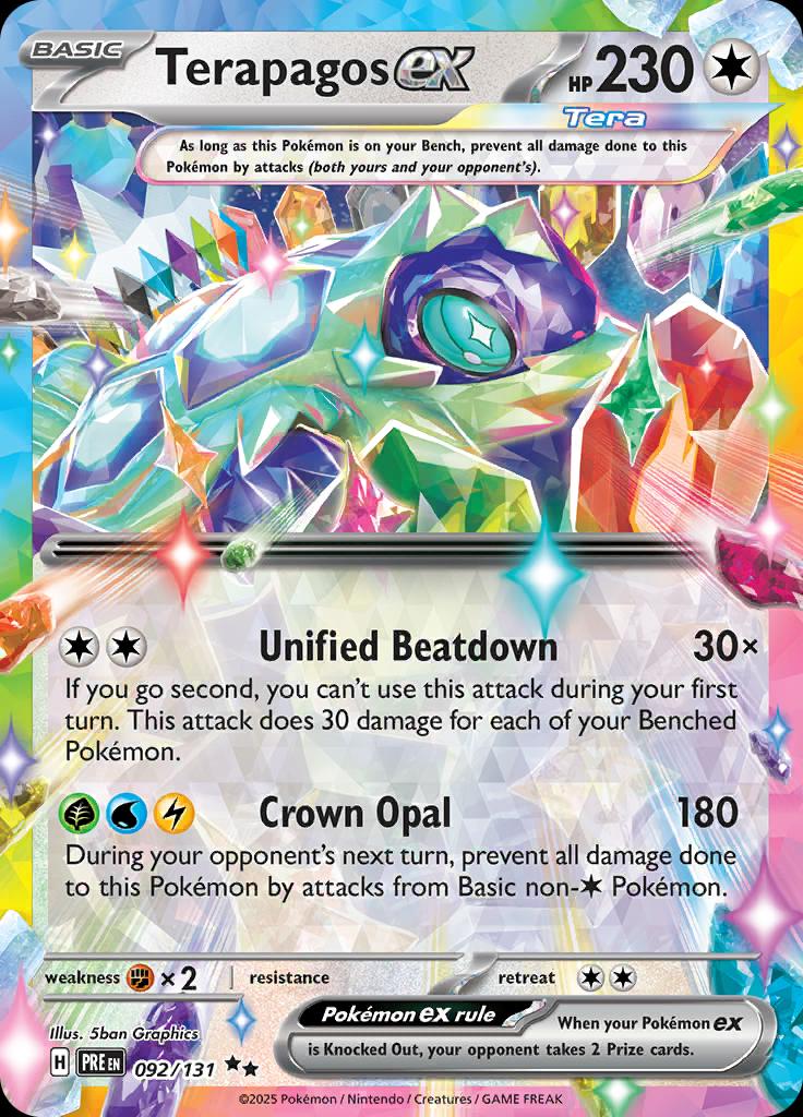 Terapagos EX 092/131 - Prismatic Evolutions - Double Rare