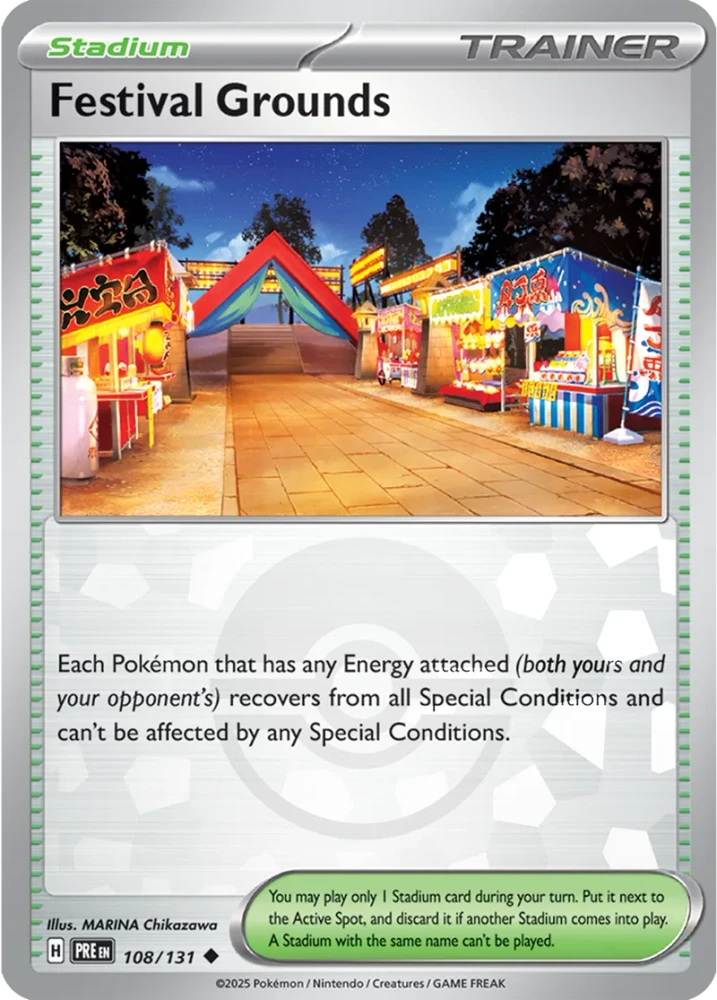 Festival Grounds 108/131 - Prismatic Evolutions - Pokeball Reverse Holo