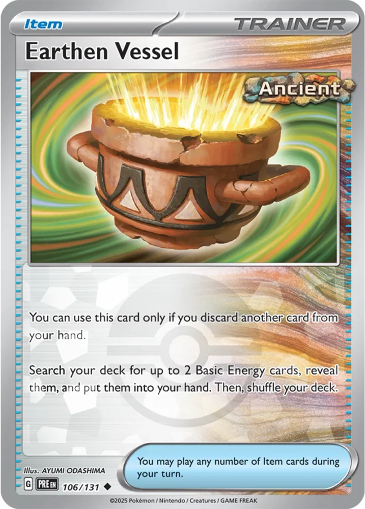 Earthen Vessel 106/131 - Prismatic Evolutions - Pokeball Reverse Holo