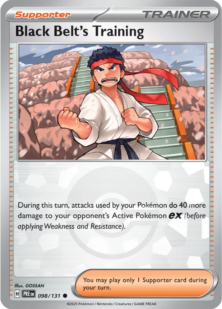 Black Belt's Training 098/131 - Prismatic Evolutions - Pokeball Reverse Holo