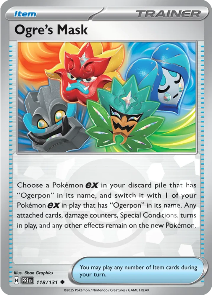 Ogre's Mask 118/131 - Prismatic Evolutions - Pokeball Reverse Holo