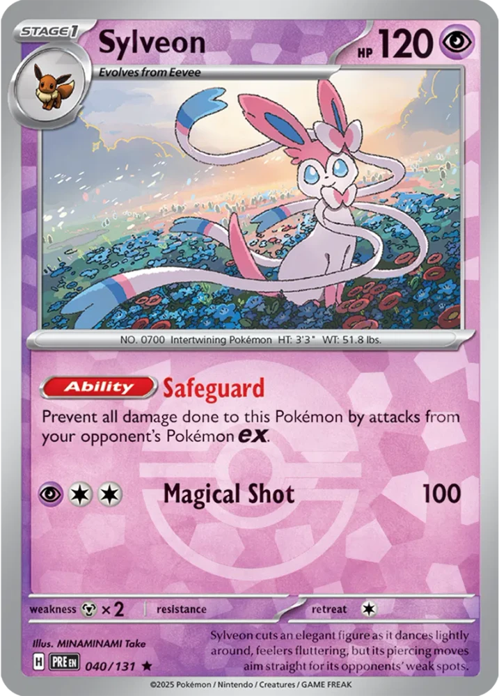 Sylveon 040/131 - Prismatic Evolutions - Pokeball Reverse Holo