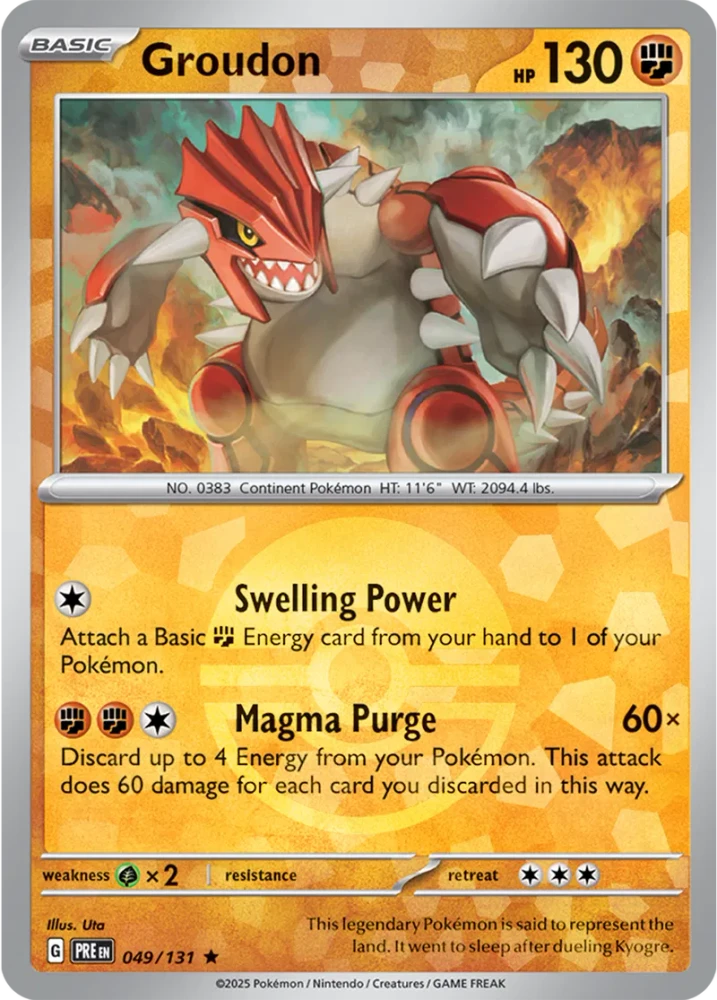 Groudon 049/131 - Prismatic Evolutions - Pokeball Reverse Holo