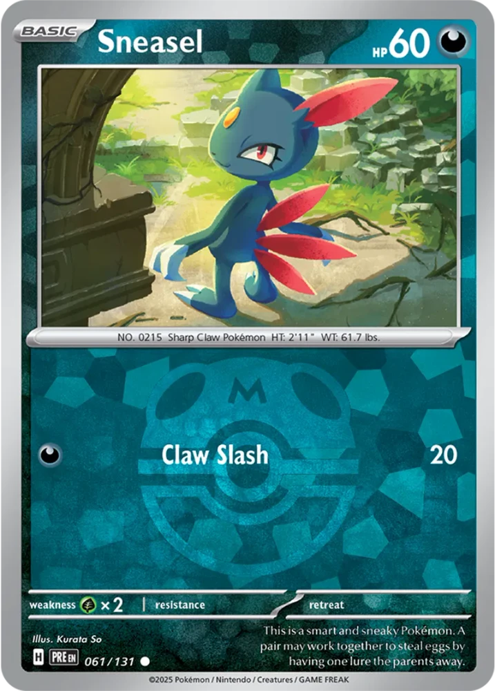 Sneasel 061/131 - Prismatic Evolutions - Masterball Reverse Holo