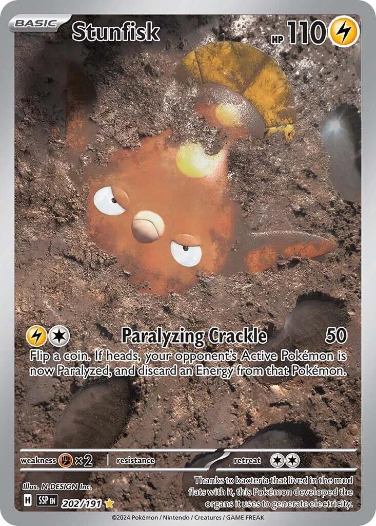 Stunfisk 202/191 - Surging Sparks - Illustration Rare