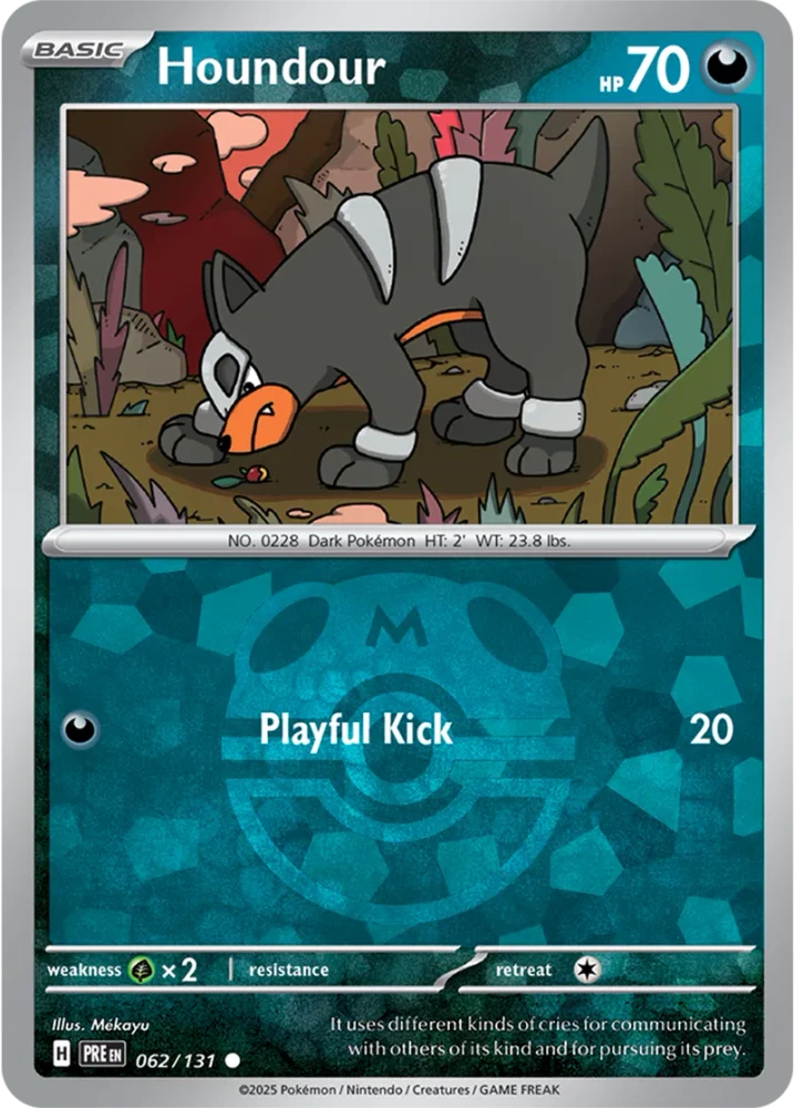 Houndour 062/131 - Prismatic Evolutions - Masterball Reverse Holo