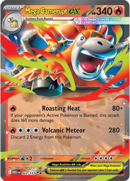 Mega Camerupt EX 022/132 - Mega Evolution