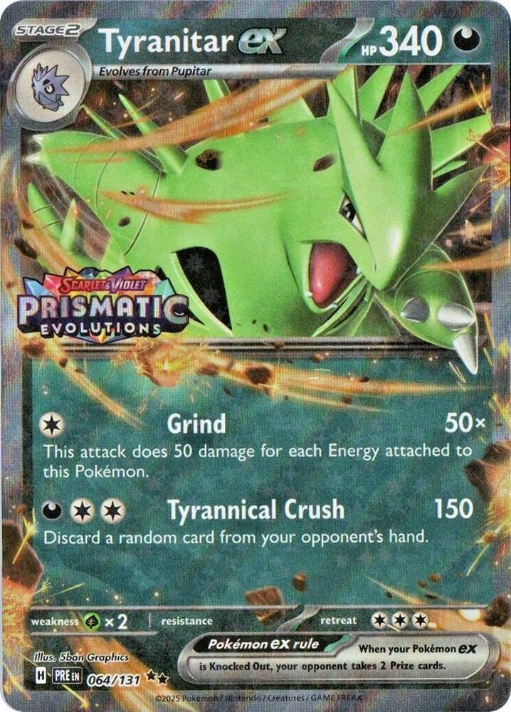Tyranitar 064/131 - Prismatic Evolutions - Stamped