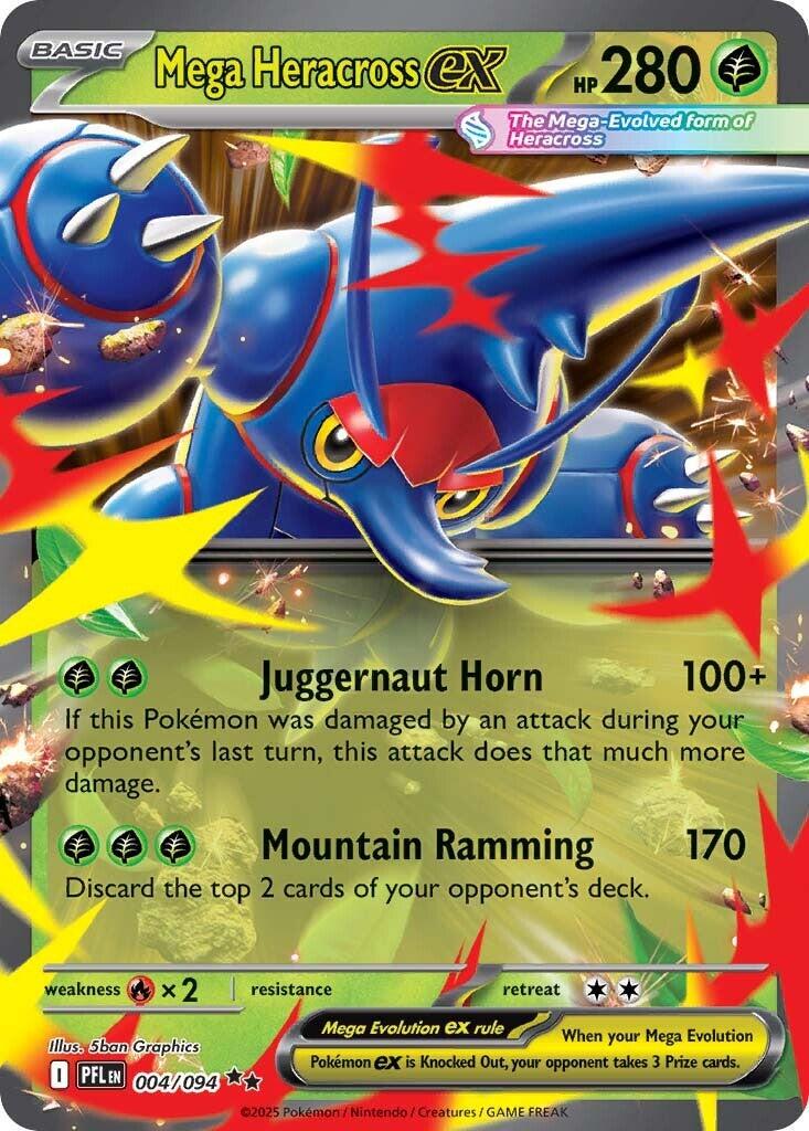 Mega Heracross EX 004/094 - Phantasmal Flames