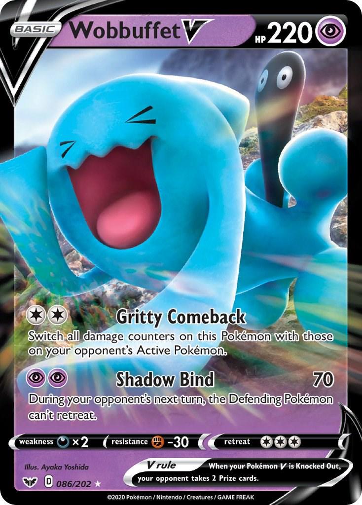 Wobbufet V 086/202 - Sword and Shield - Full Art