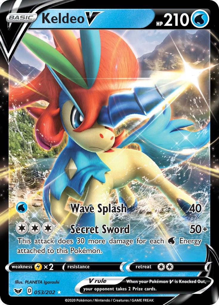 Keldeo V 053/202 - Sword and Shield - Full Art