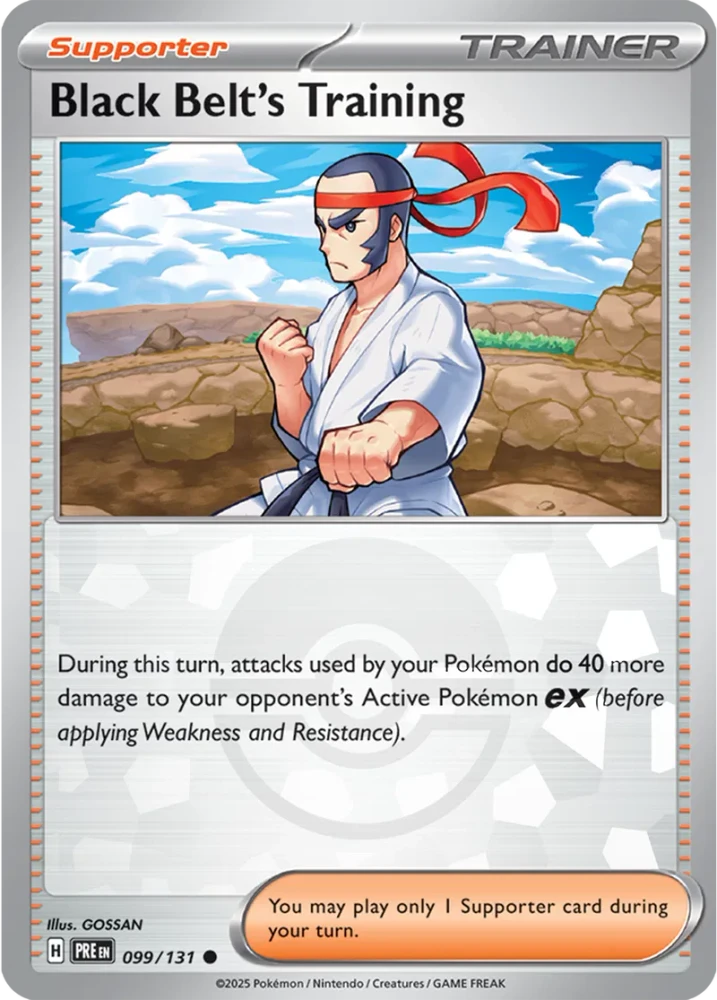 Black Belt's Training 099/131 - Prismatic Evolutions - Pokeball Reverse Holo