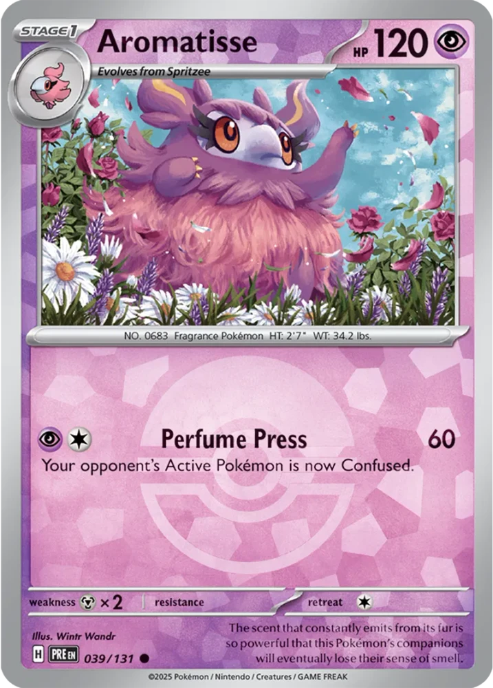 Aromatisse 039/131 - Prismatic Evolutions - Pokeball Reverse Holo