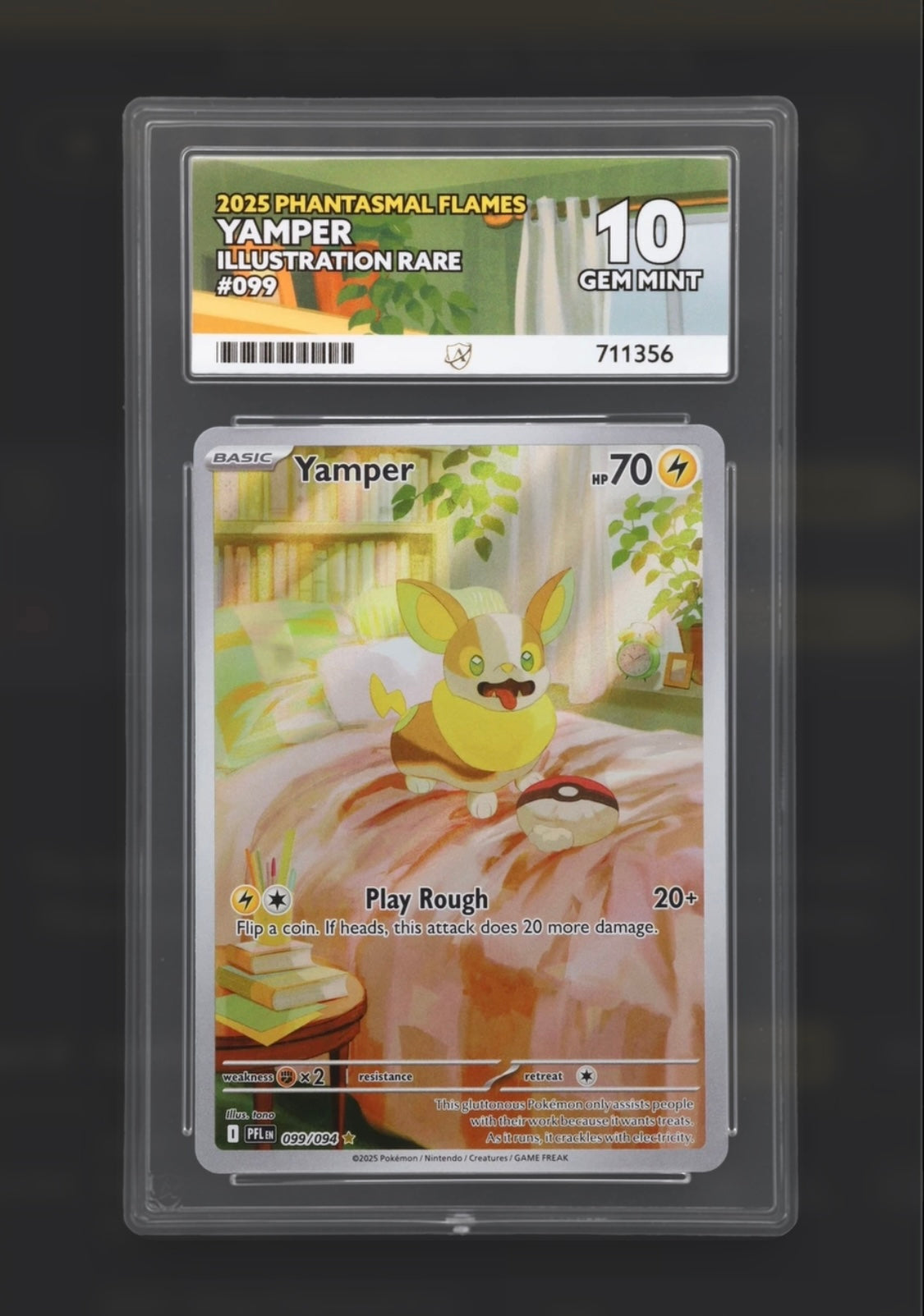 Yamper 099/094 - Phantasmal Flames - Illustration Rare - ACE 10
