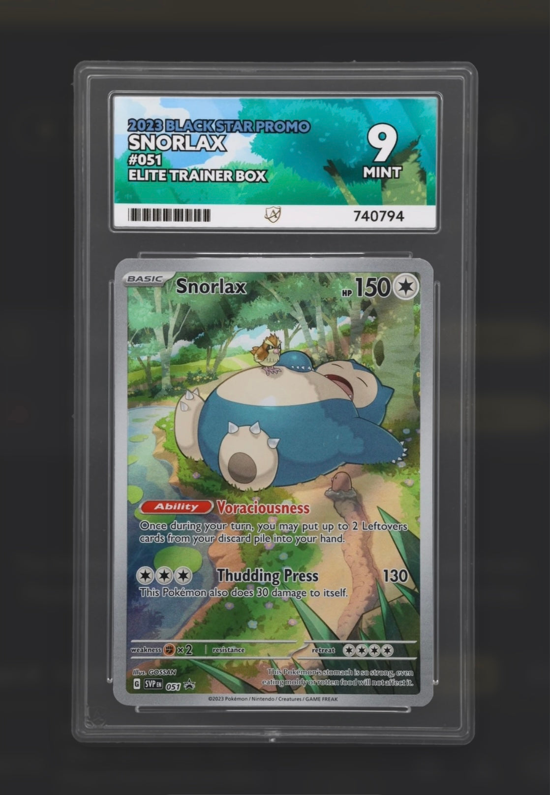 Snorlax 051 - 151 - Black Star Promo - ACE 9