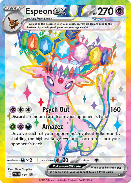 Espeon Ex SVP 175 - Prismatic Evolutions Promo Card
