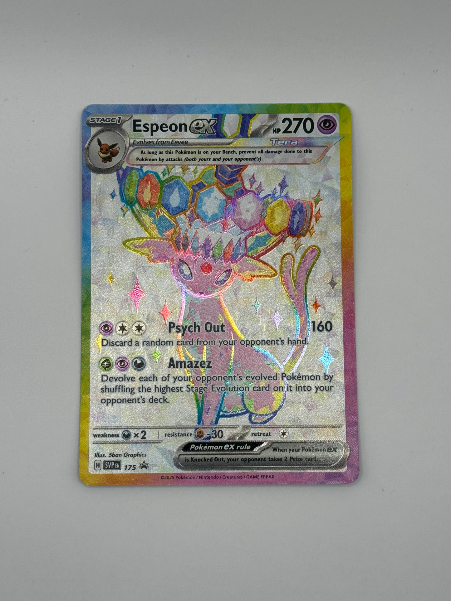 Espeon Ex SVP 175 - Prismatic Evolutions Promo Card