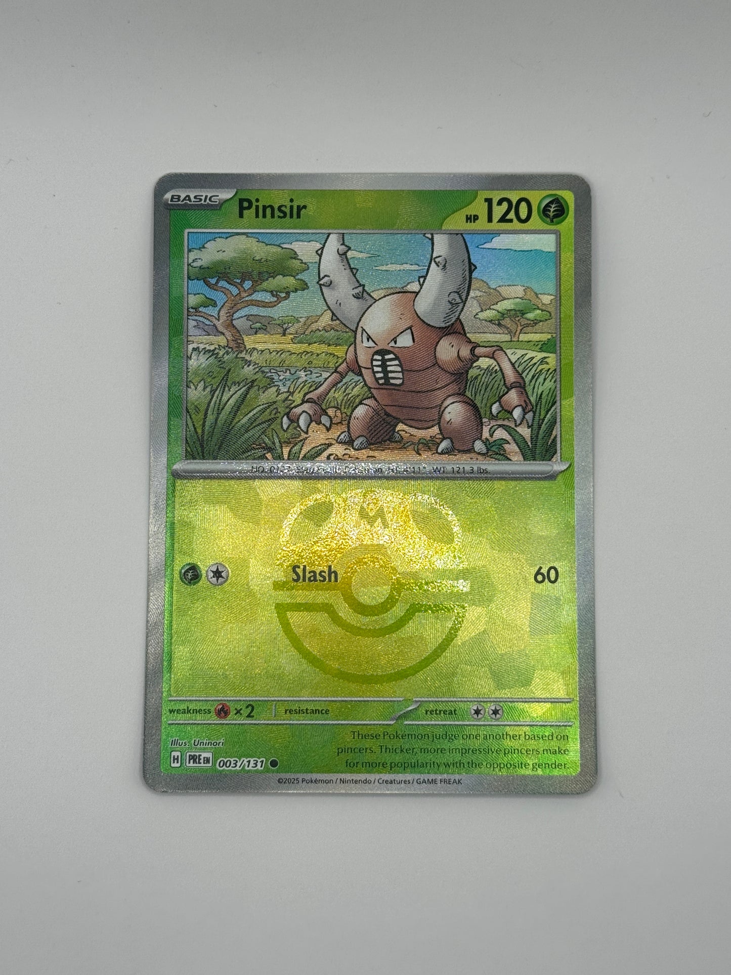 Pinsir 003/131 - Prismatic Evolutions - Masterball Reverse Holo Card