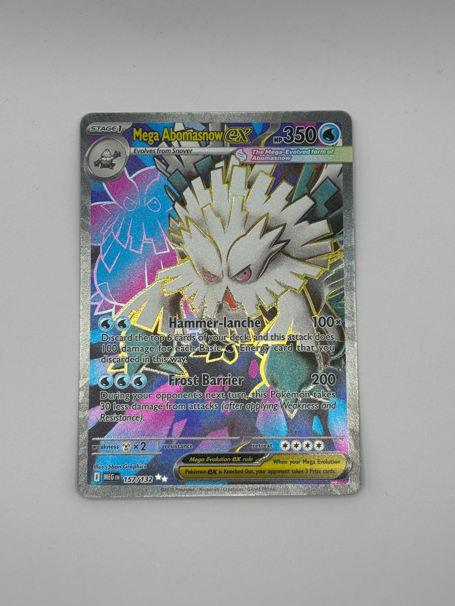 Mega Abomasnow Ex 157/132 - Mega Evolution Card