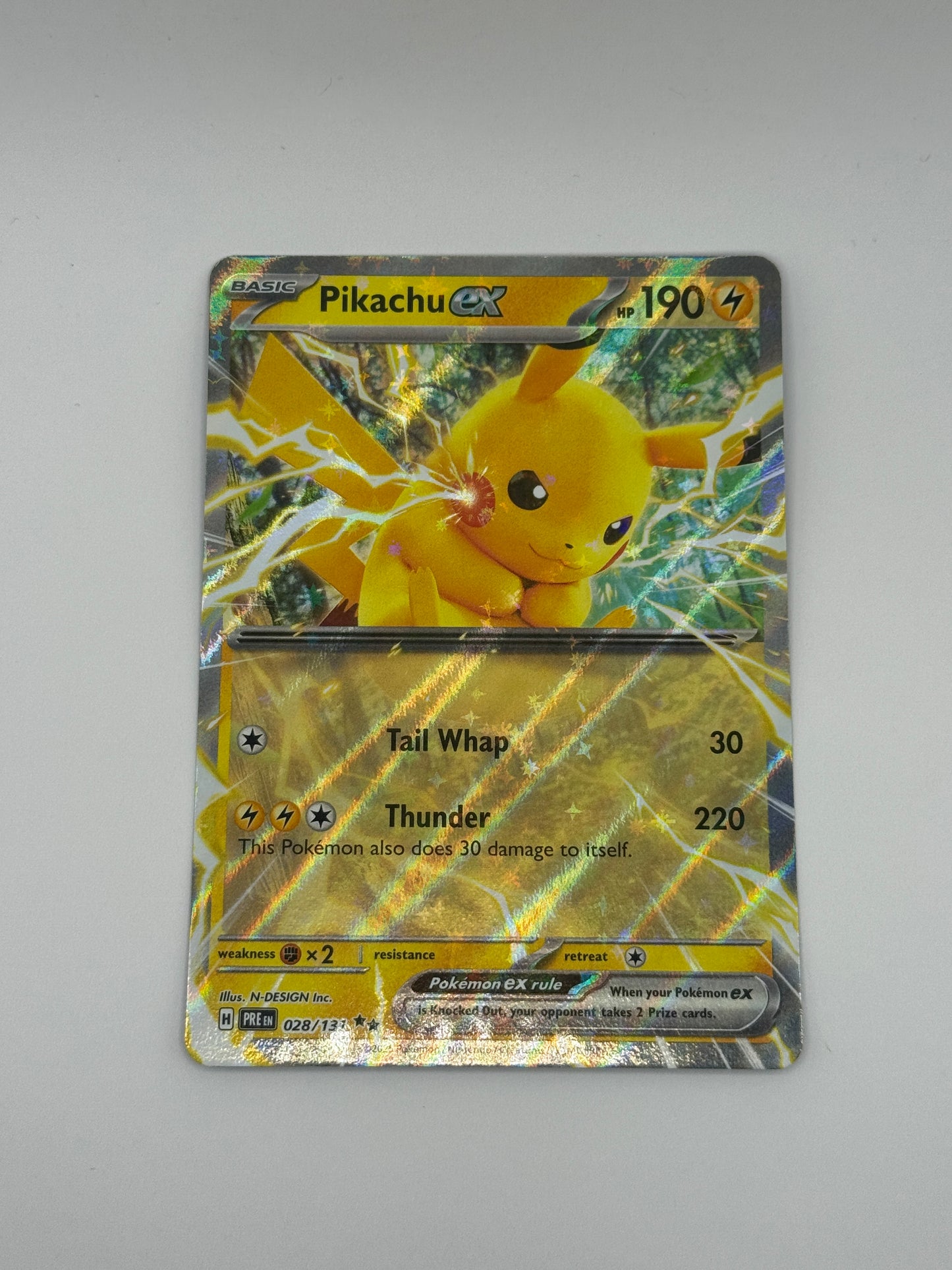 Pikachu Ex 028/131 - Primastic Evolutions Holo Card