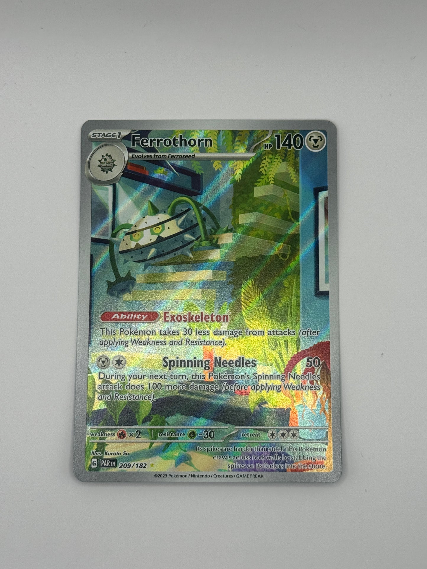 Ferrothorn 209/182 - Paradox Rift - Illustration Rare Card