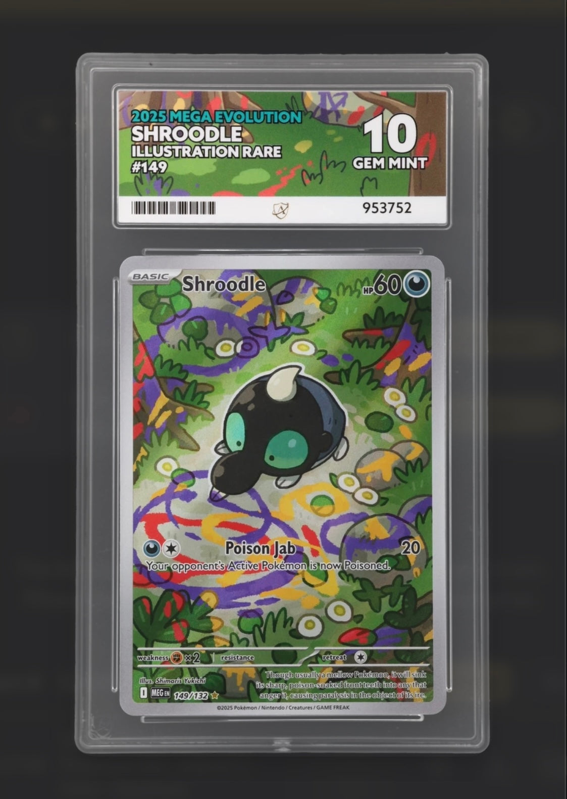 Shroodle 149/132 - Mega Evolution Illustration Rare - ACE 10