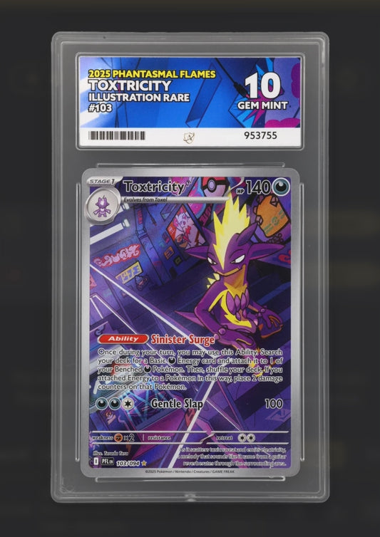 Toxtricity 103/094 - Phantasmal Flames Illustration Rare - ACE 10