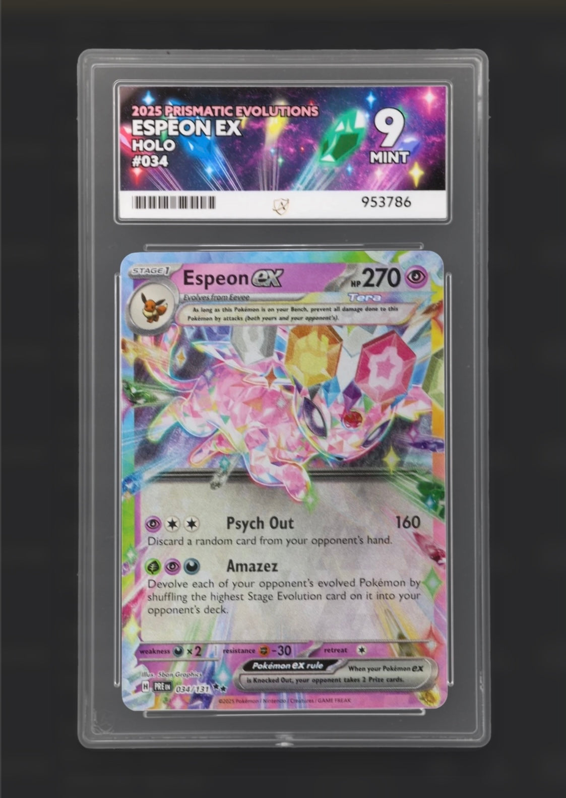 Espeon 034/131 - Prismatic Evolutions Double Rare - ACE 9
