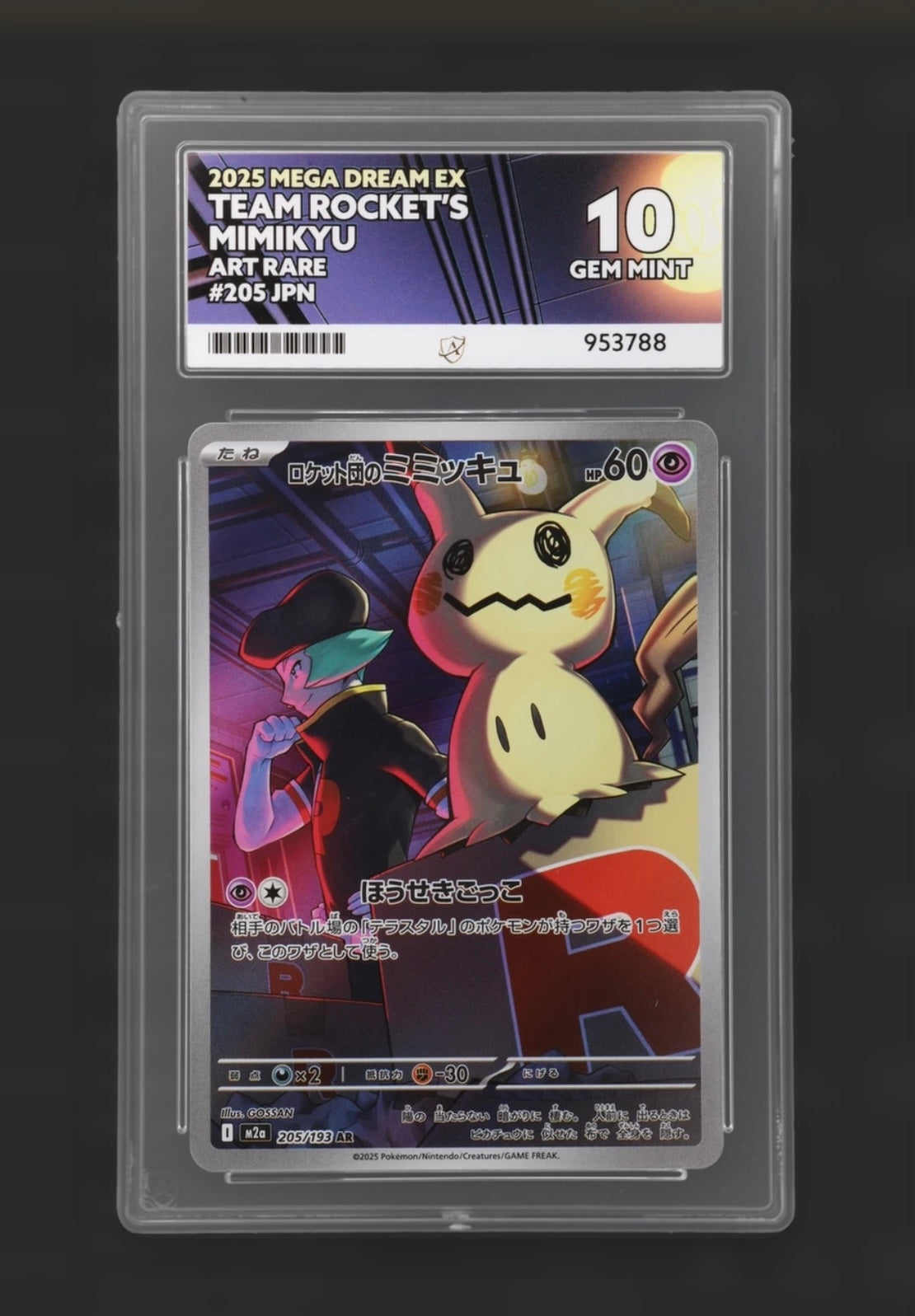 Mimikyu 205/193 - Mega Dream EX Art Rare - ACE 10