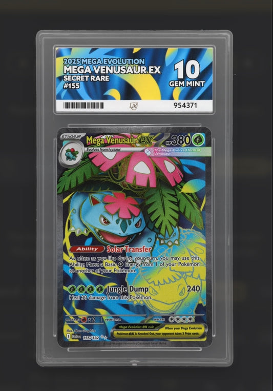 Mega Venusaur EX 155/132 - Mega Evolution - Secret Rare - ACE 10