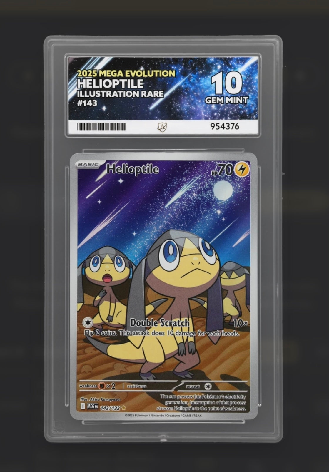 Helioptile 143/132 - Mega Evolutions - Illustration Rare - ACE 10