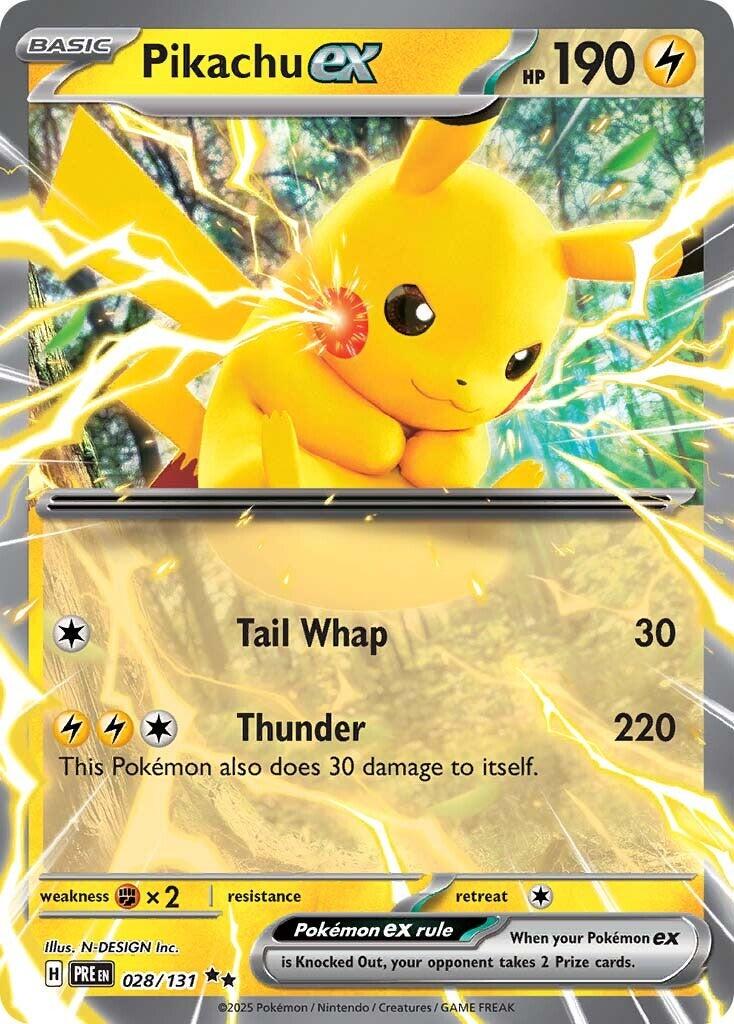 Pikachu EX 028/131 - Prismatic Evolutions