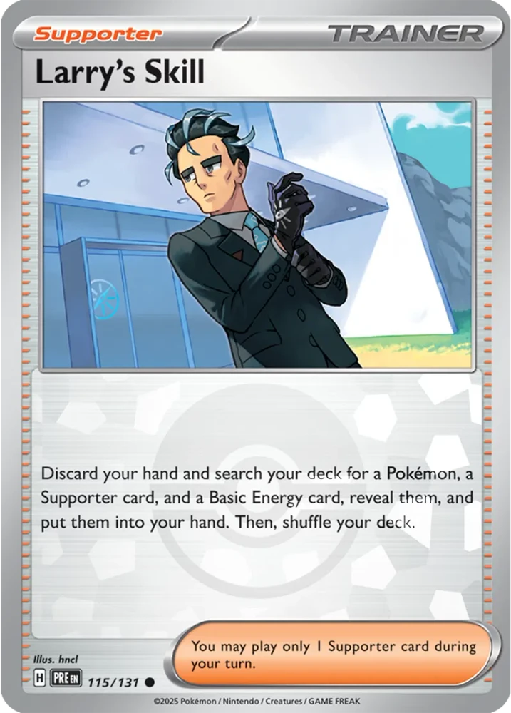 Larry's Skill 115/131 - Prismatic Evolutions - Pokeball Reverse Holo