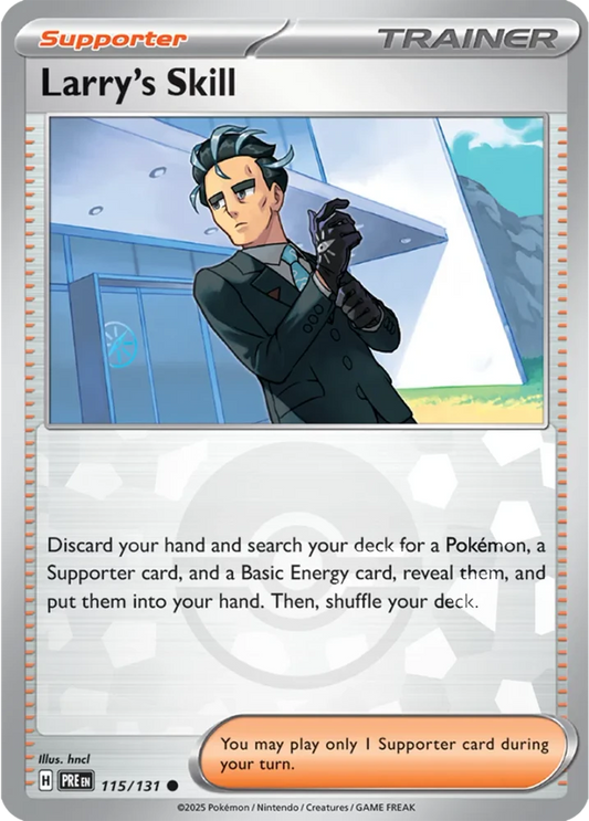 Larry's Skill 115/131 - Prismatic Evolutions - Pokeball Reverse Holo