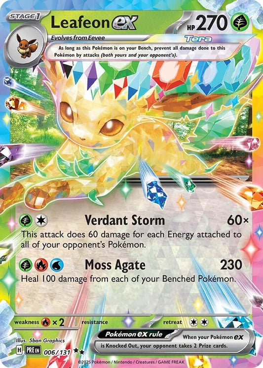 Leafeon 006/131 - Prismatic Evolutions - Double Rare