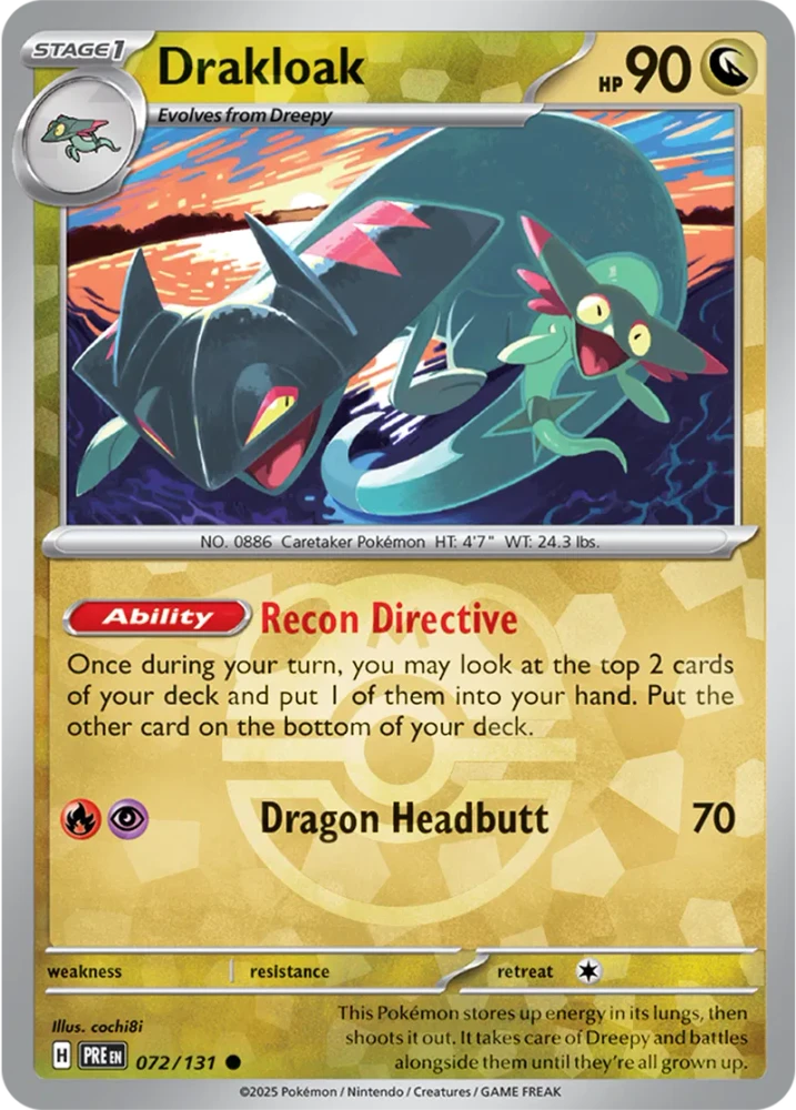 Drakloak 072/131 - Prismatic Evolutions - Materball Reverse Holo