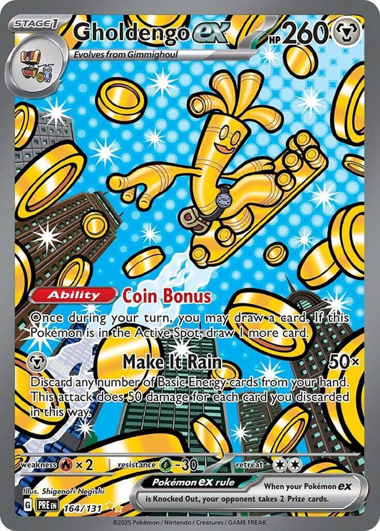 Gholdengo EX 164/131 - Prismatic Evolutions - Special Illustration Rare