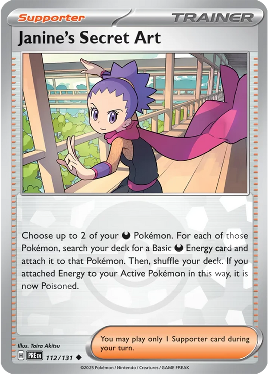 Janine's Secret Art 112/131 - Prismatic Evolutions - Pokeball Reverse Holo
