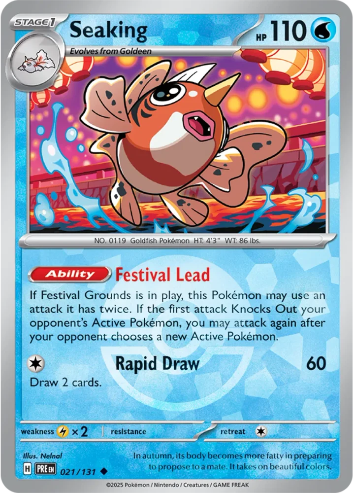 Seaking 021/131 - Prismatic Evolutions - Pokeball Reverse Holo