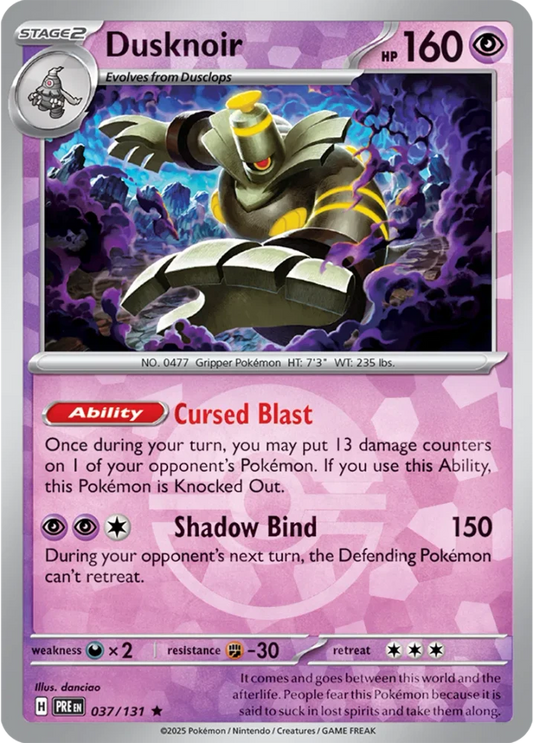 Dusknoir 037/131 - Prismatic Evolutions - Pokeball Reverse Holo