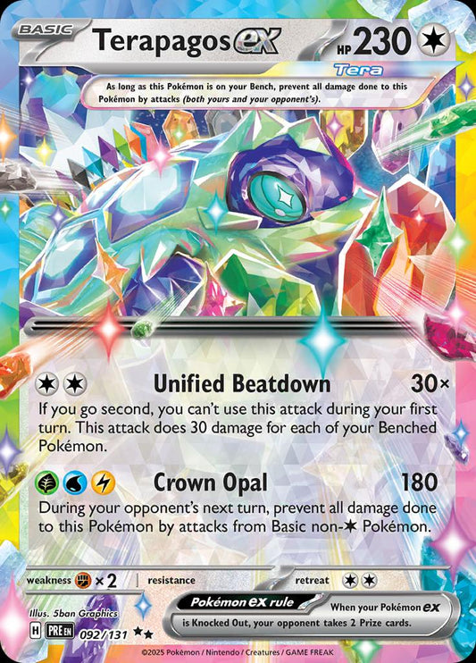 Terapagos EX 092/131 - Prismatic Evolutions - Double Rare