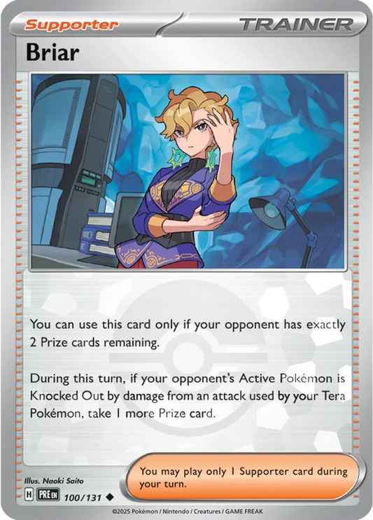 Briar 100/131 - Prismatic Evolutions - Pokeball Reverse Holo