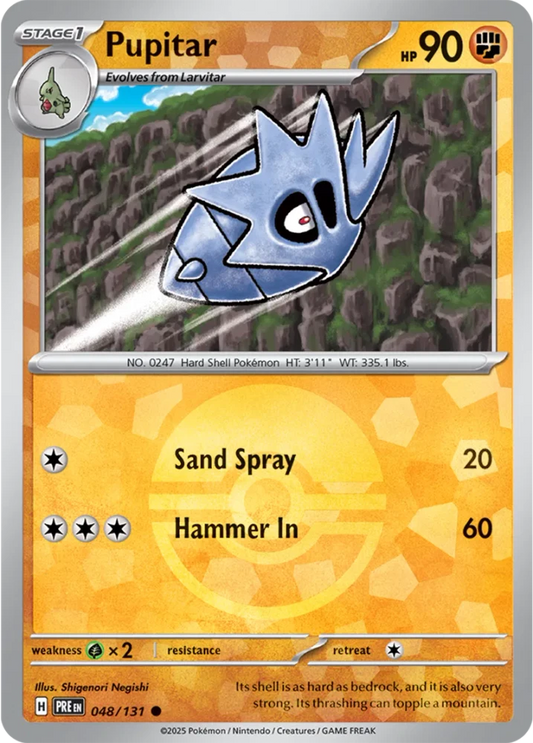Pupitar 048/131 - Prismatic Evolutions - Pokeball Reverse Holo